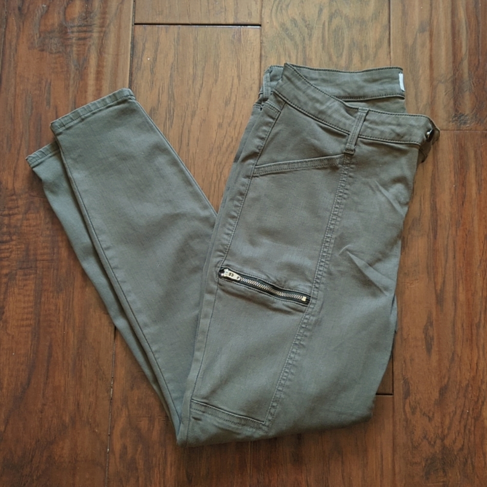 Pistola Olive Gray Ankle Jeans